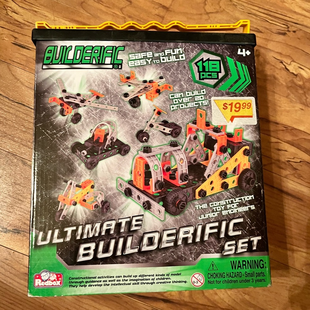 Redbox ultimate builderific set construction building stem toy ages 4+ EUC